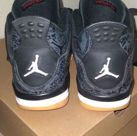 Jordan 4 black lazer Gs - Picture 5 of 8
